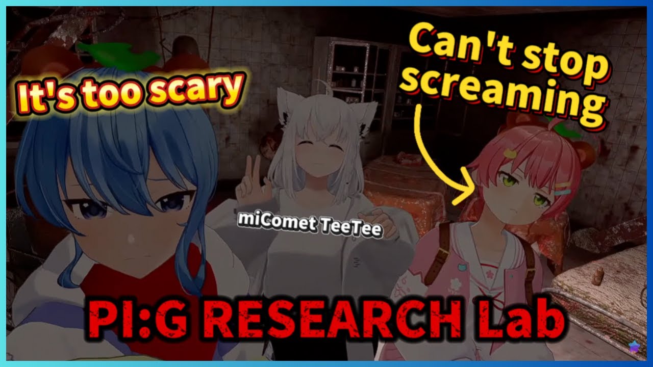 Fubuki, Miko & Suisei Scream Their Way Through The PI:G RESEARCH Lab!【Hololive | Eng Sub】