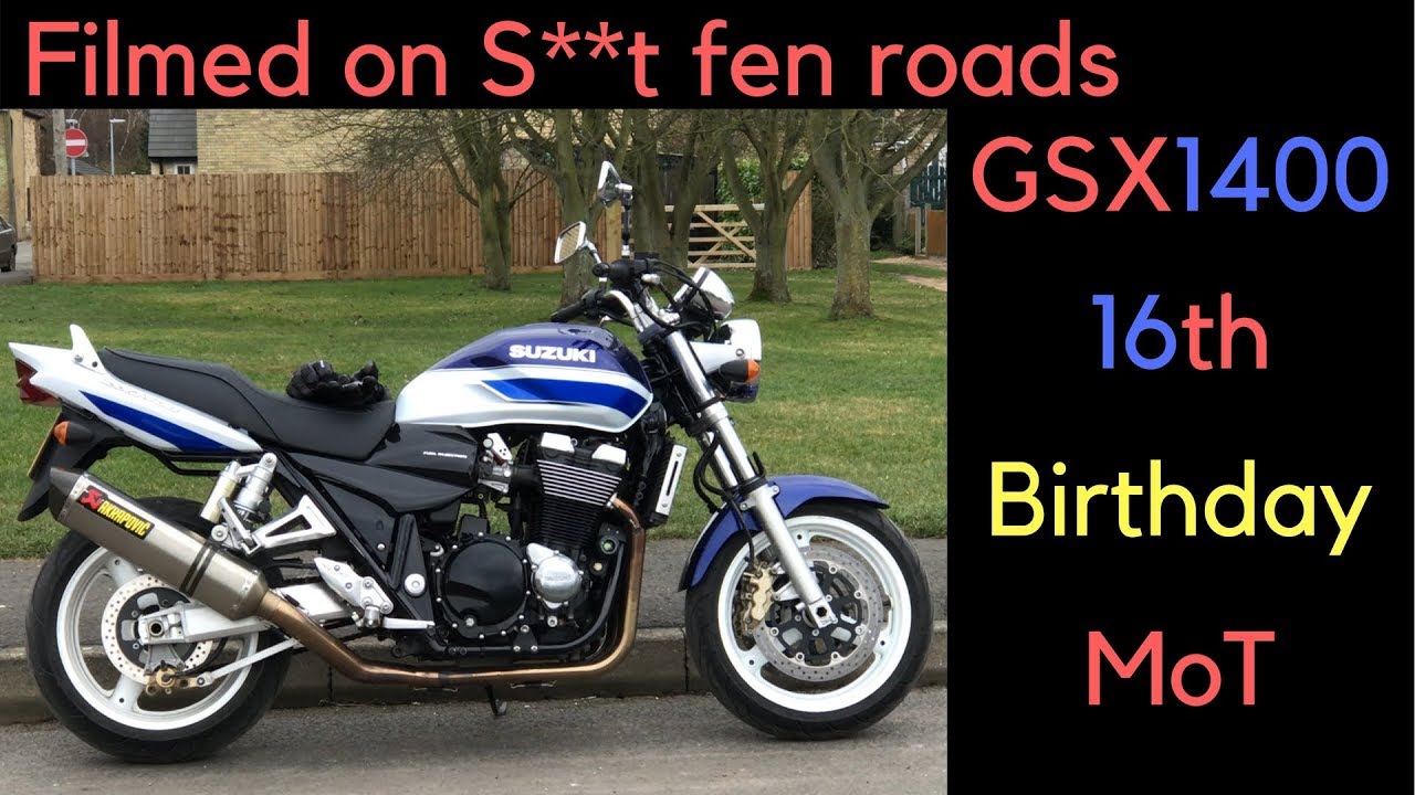 GSX1400 16th Birthday MoT (езда по дерьмовым дорогам)
