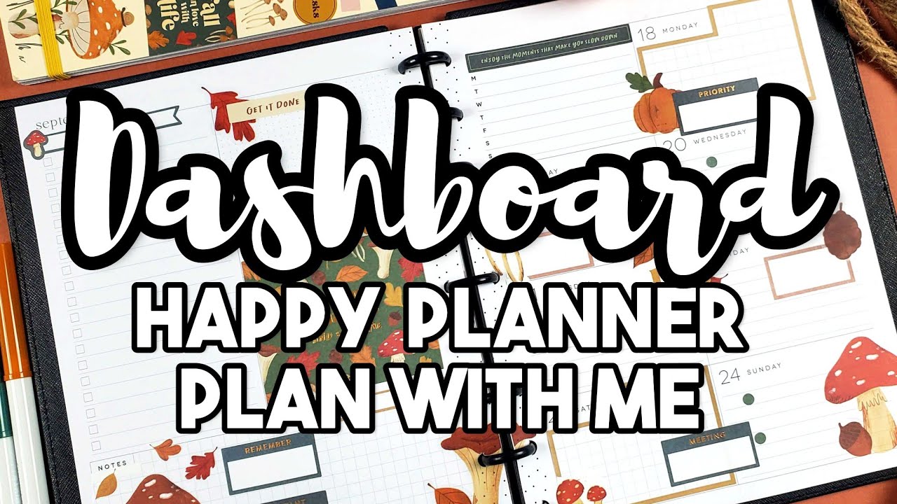 Can I Plan in a Happy Planner DASHBOARD Layout? 🙈 || Woodland Seasons Plan With Me|| September 2023