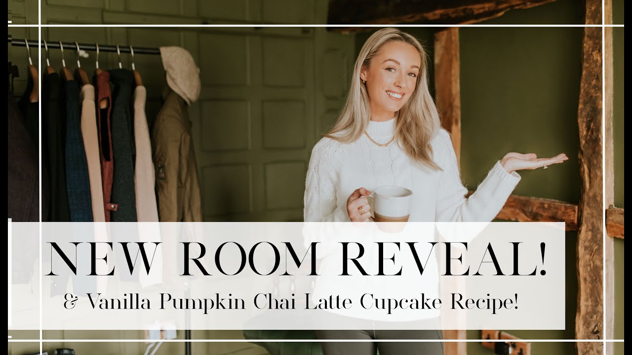 NEW ROOM REVEAL + VANILLA PUMPKIN CHAI LATTE CUPCAKE BAKING // Fashion Mumblr