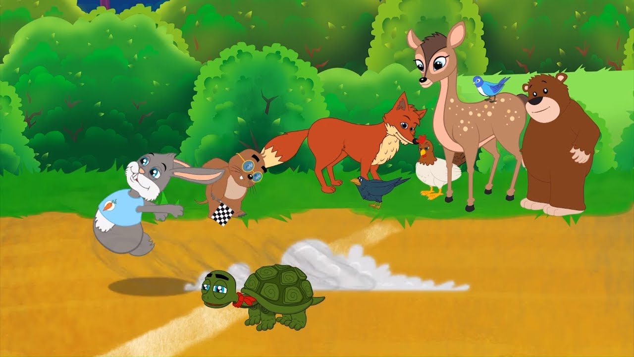 The Tortoise and the Hare & The Gingerbread Man | Bedtime Stories for Kids in English | Storytime