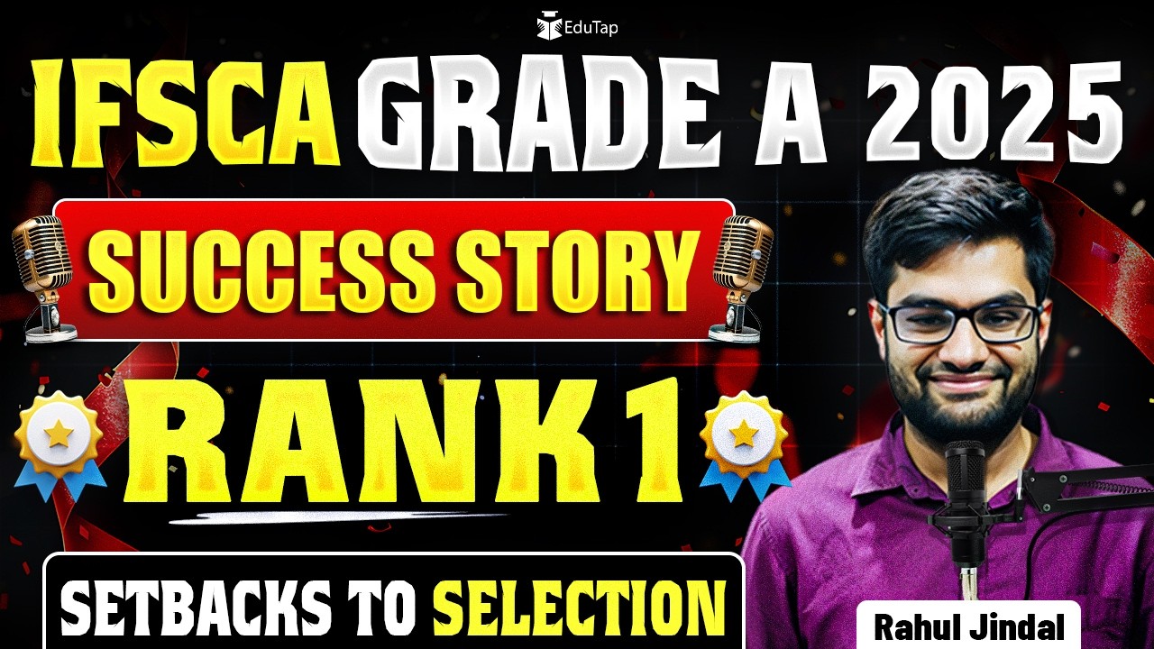 IFSCA Grade A Topper Interview | Preparation Strategy by IFSCA Assistant Manager Exam Topper