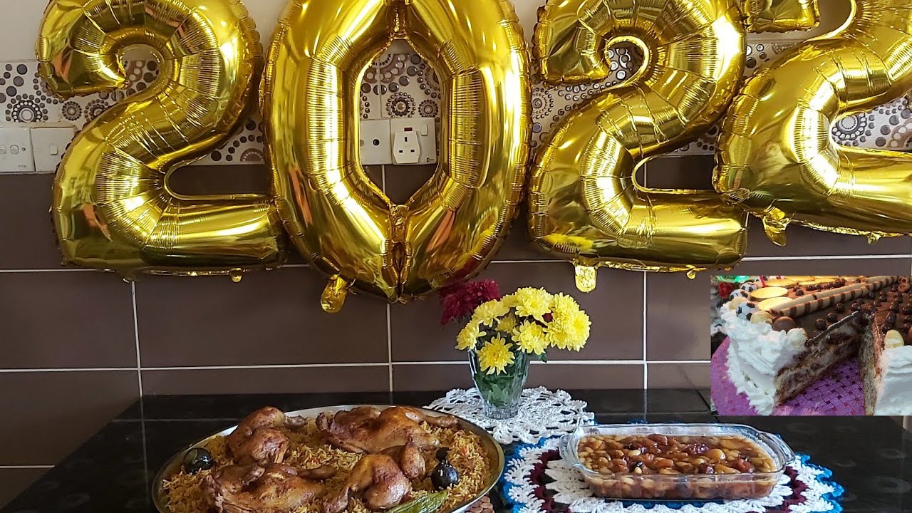 كيكه طبقات بالجوز والنستله مع الكبسه السعوديه بمناسبه السنه الجديده كل عام وانتم بالف خير