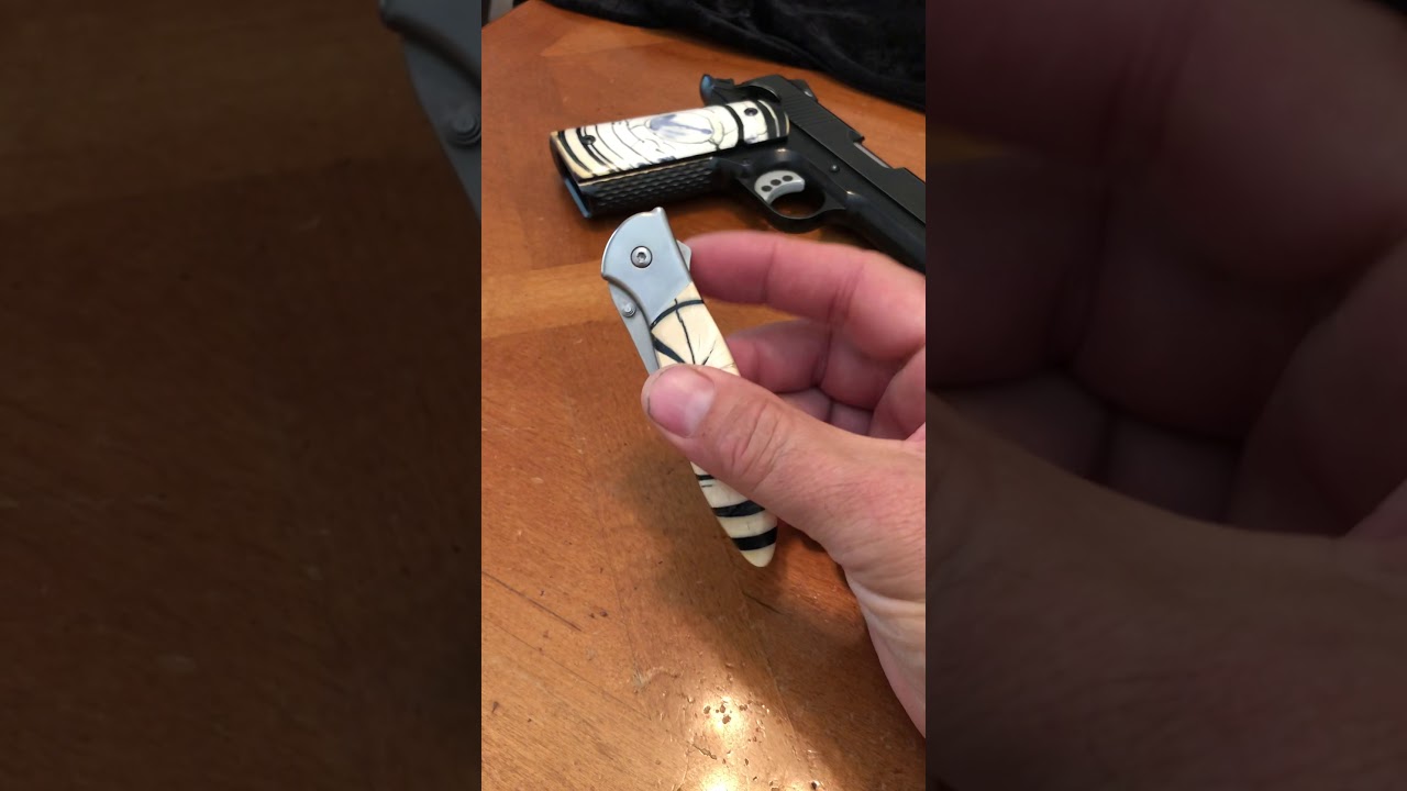 Flipper knife in Mammoth Ivory