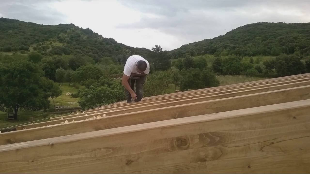 tetto il legno lamellare