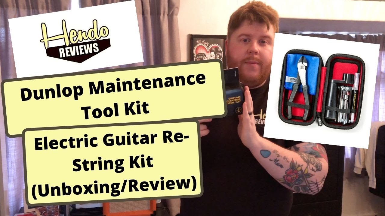 Dunlop Maintenance Tool Kit Electric Guitar Re-String Kit (Unboxing/Review) @HendoReviews