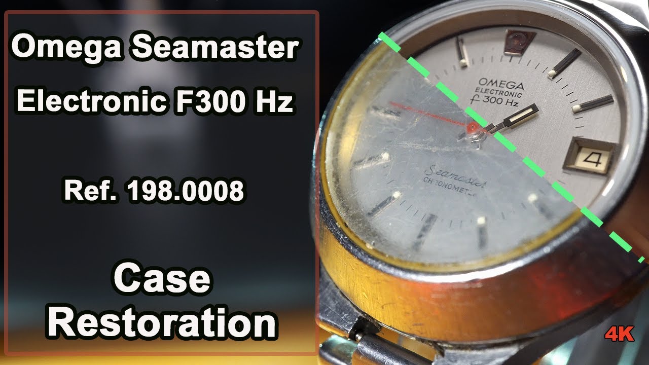 Электронный камертон Omega Seamaster F300 Hz 198.0008 (Accutron) — полная полировка корпуса и рес...