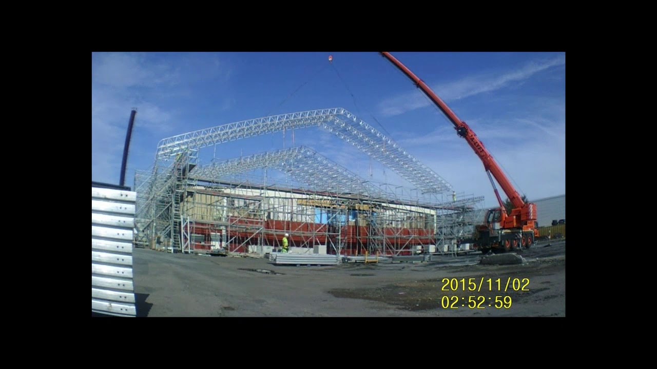 assembly of a temporary roof layher system
