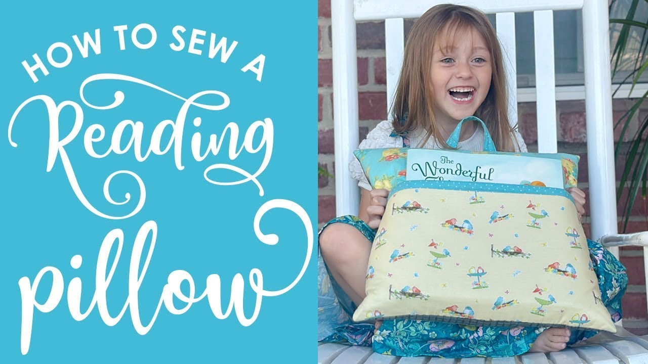 📚 Sew A Diy Reading Pillow With A Pocket And Handle - Perfect For Book Lovers!
