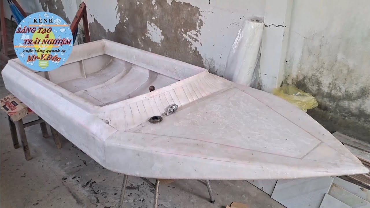 Tự làm Cano mini - Cano 2m5 bằng keo compositer - DIY boat #boat #diy #composite #cano #tàu