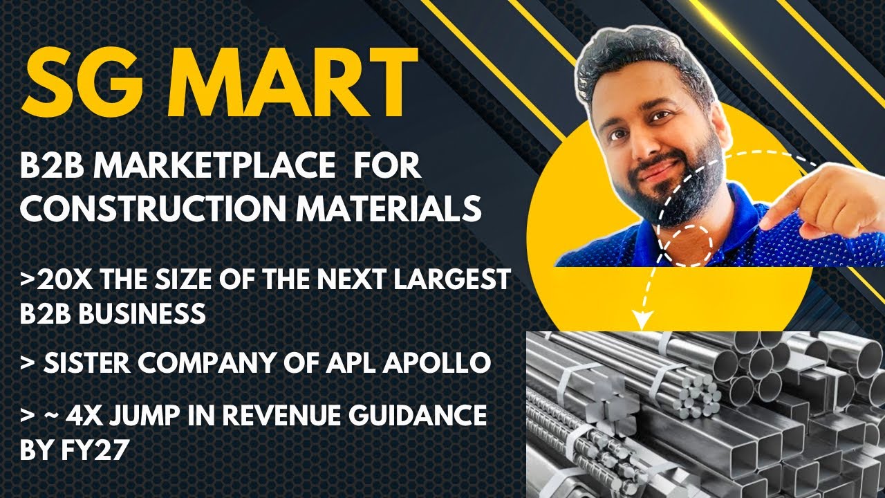 SG Mart Stock : Indias Largest B2B marketplace for construction Materials