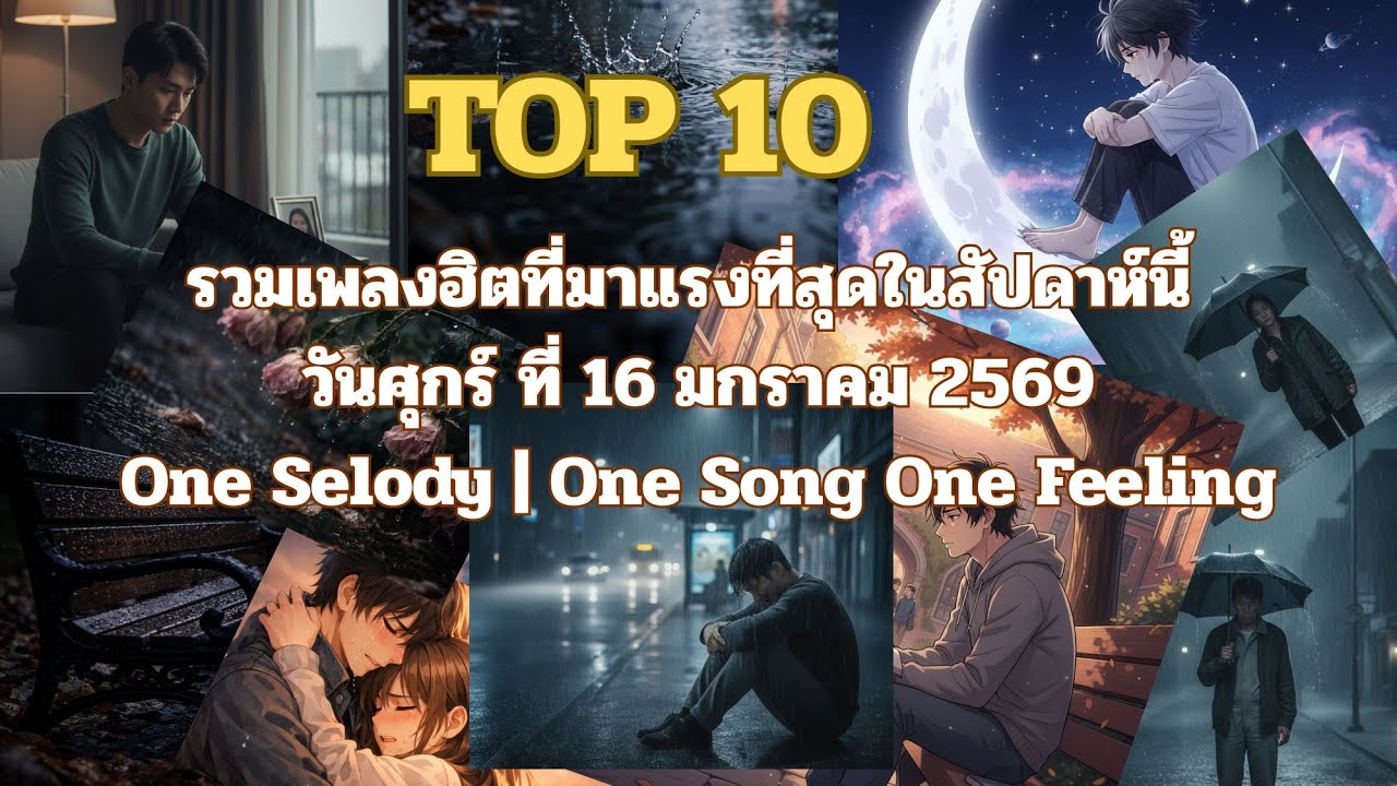 TOP 10 ประจำสัปดาห์ | 16 ม.ค. 2569 | เพลงเศร้า, เพลงอกหัก, เพลงเหงา