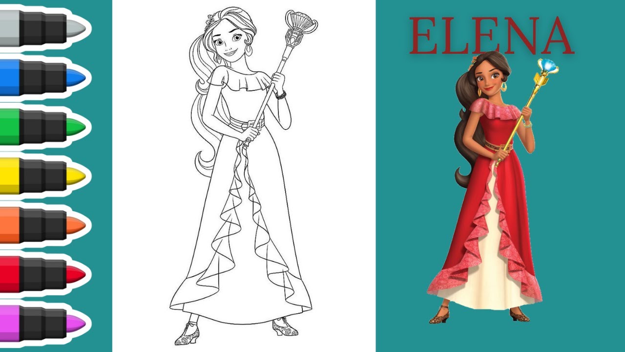 Elena of Avalor Coloring Page