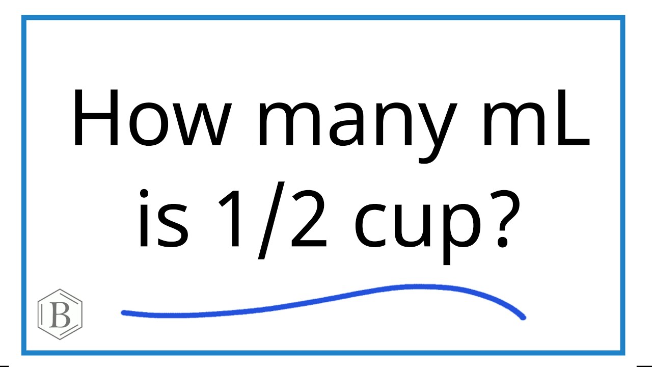 How to Convert 1/2 Cup to Milliliters