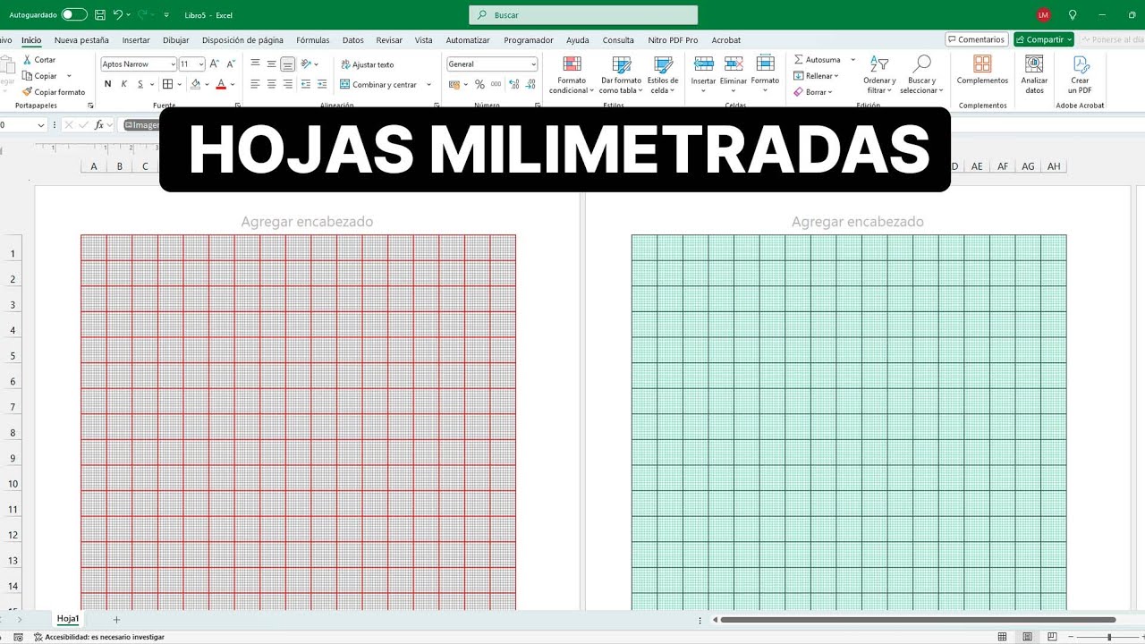 Cómo Crear Hojas Cuadriculadas y Milimetradas en Excel 🎯 Fácil y Rápido