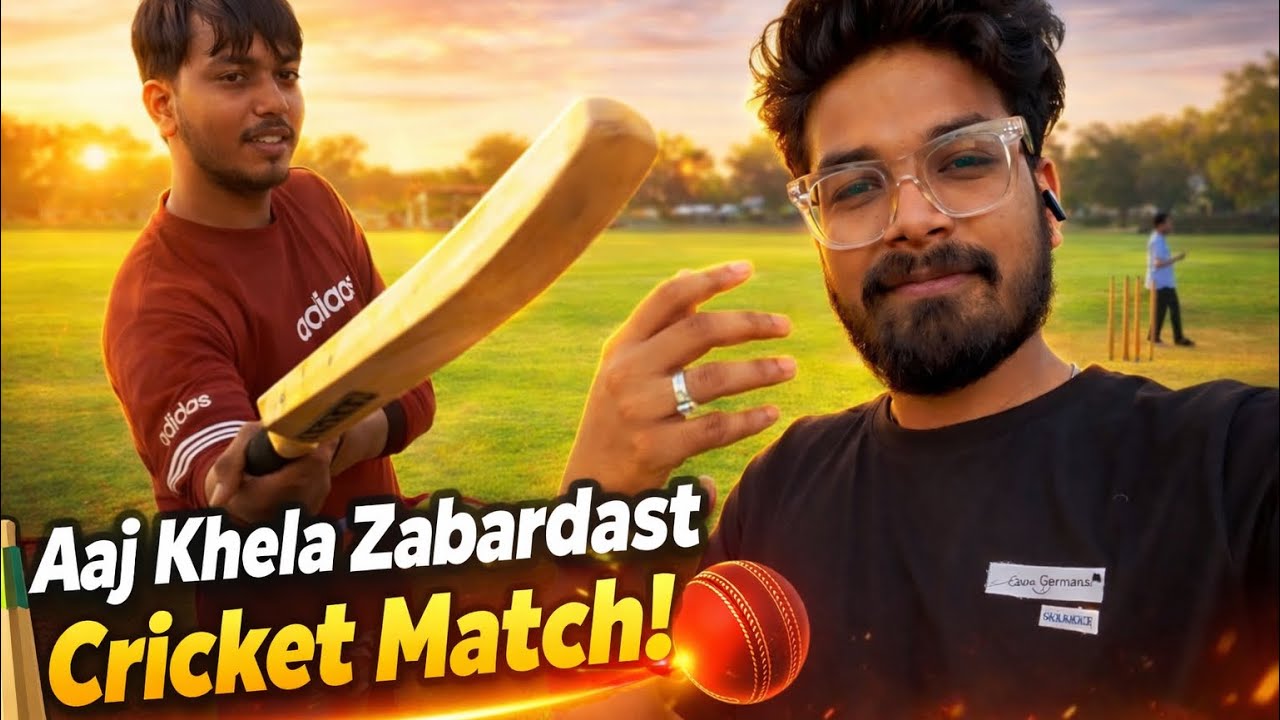 🏏 Aaj Khela Zabardast Cricket Match! 🔥 #cricketvlog #cricketmatch #dailyvlog #sachinrj45