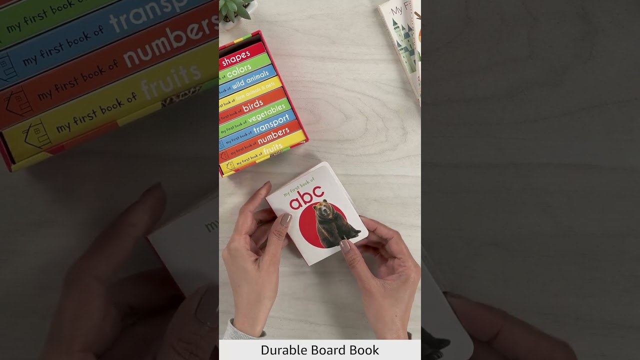 My First Library: Boxset of 10 Board Books for Kids #boardbook #littlereaders #activitybook #kidsask