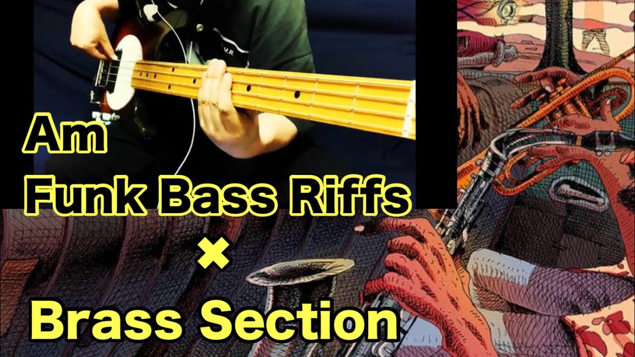 Am Funk Bass Riffs With Brass Section