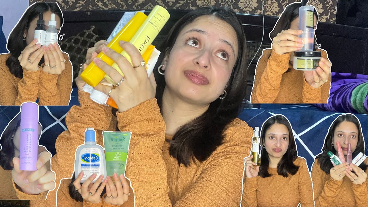 Skincare routine for dry skin || dark spots || acne marks || pigmentation and some lip balm with spf