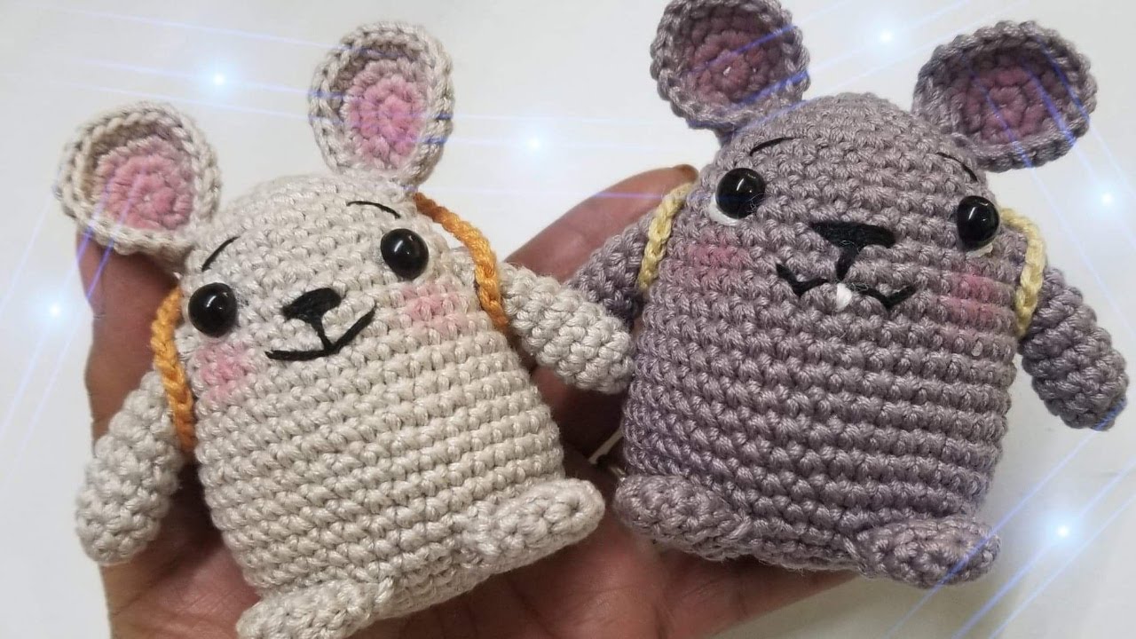Raton de los dientes- tutorial amigurumi / raton perez.