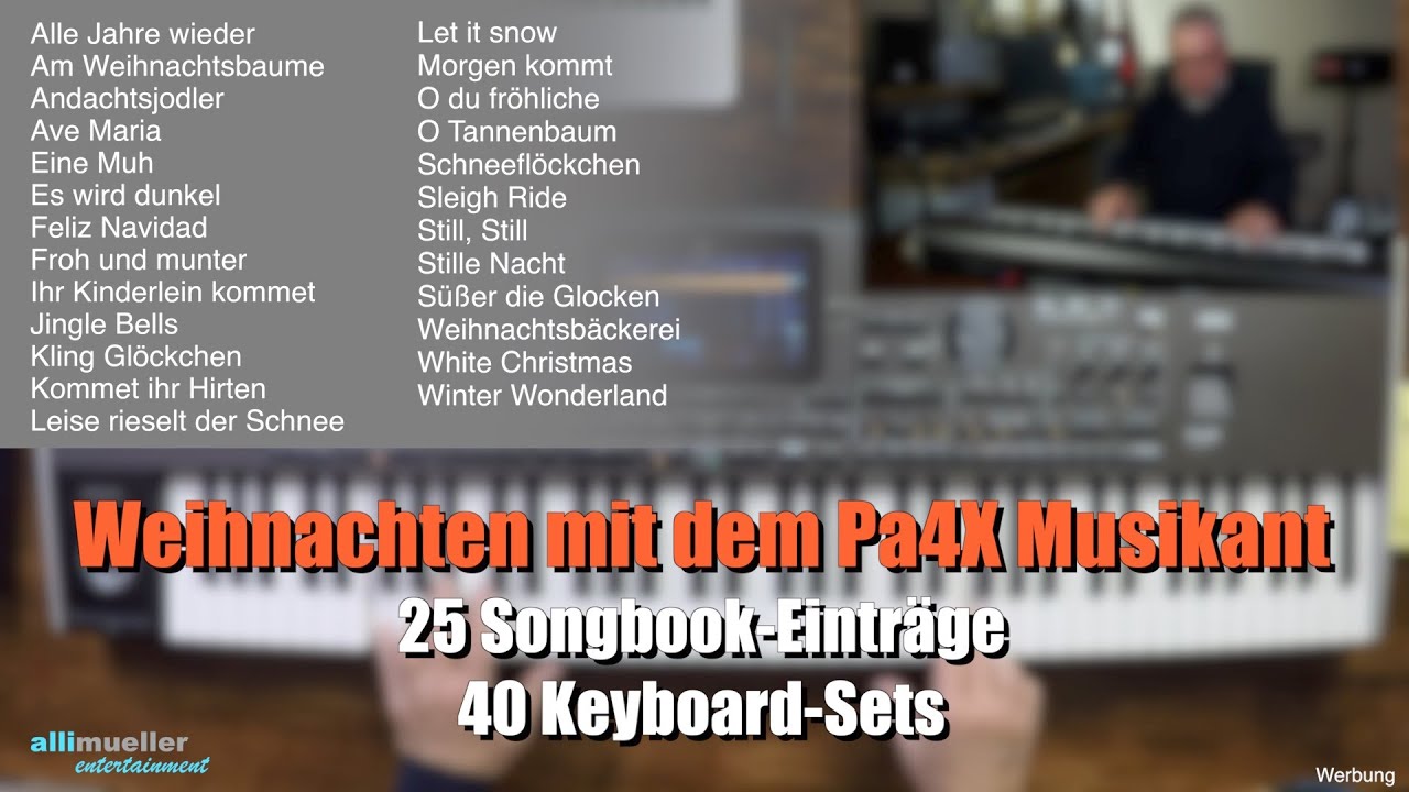 Pa4X Musikant - 25 Weihnachtslieder / 40 Keyboard-Sets #318