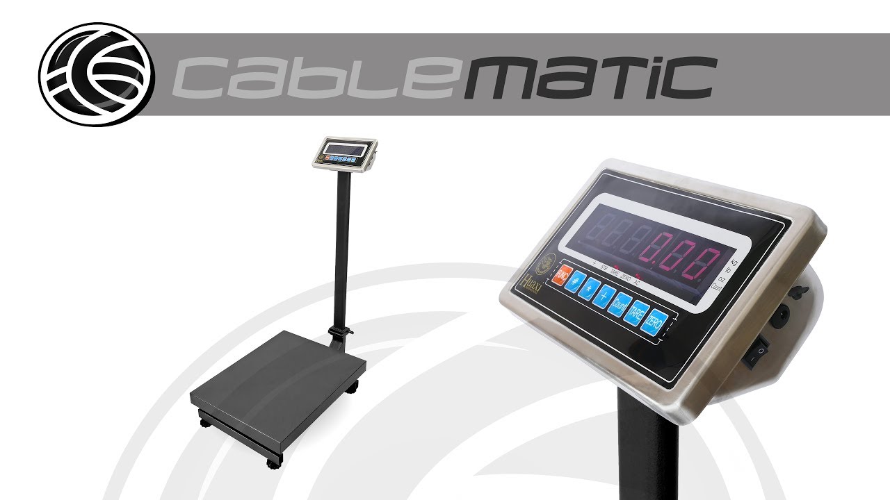 Báscula industrial de plataforma creado por CABLEMATIC ®