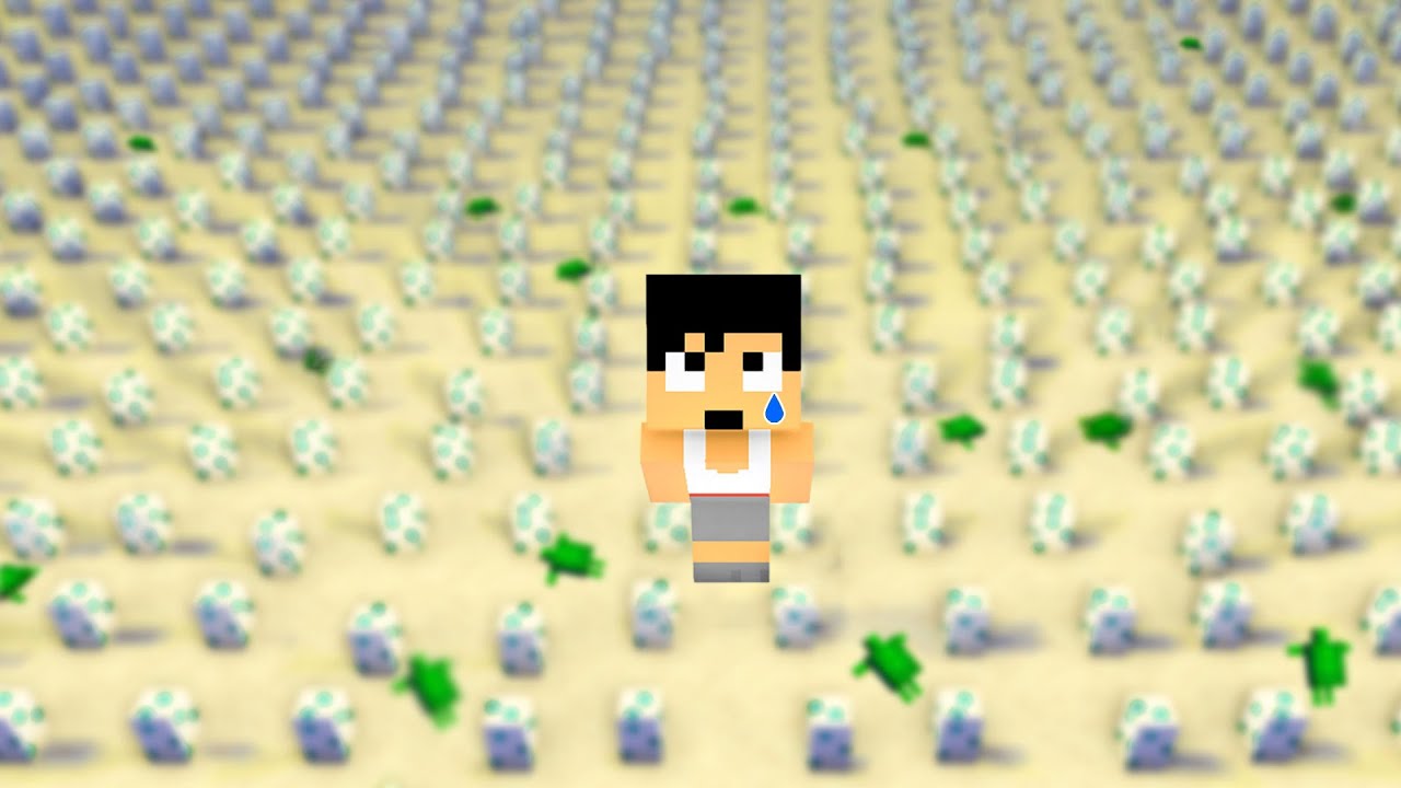 カメの卵1000個並べてみたら大変な事に。。。 PART120【マイクラ】