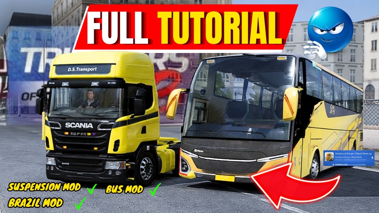 Finally,😱hoW to install BUS AND (SUSPENSION) mod in TOE3✅✅