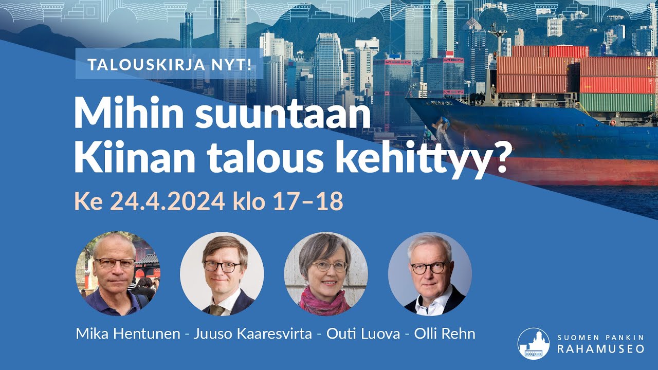 Talouskirja nyt: Mihin suuntaan Kiinan talous kehittyy?