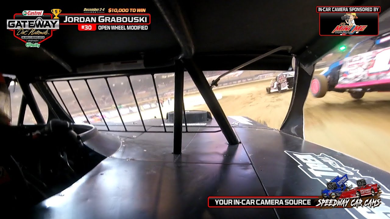 $10k Gateway Dirt Nationals 2021 - All Open Wheel Modified Feature In-Car Cameras on every car
