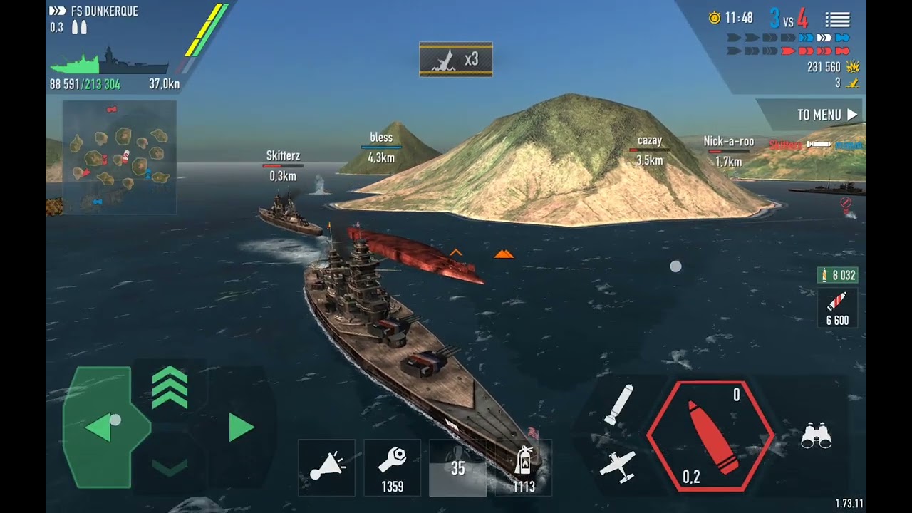 Battle of warship