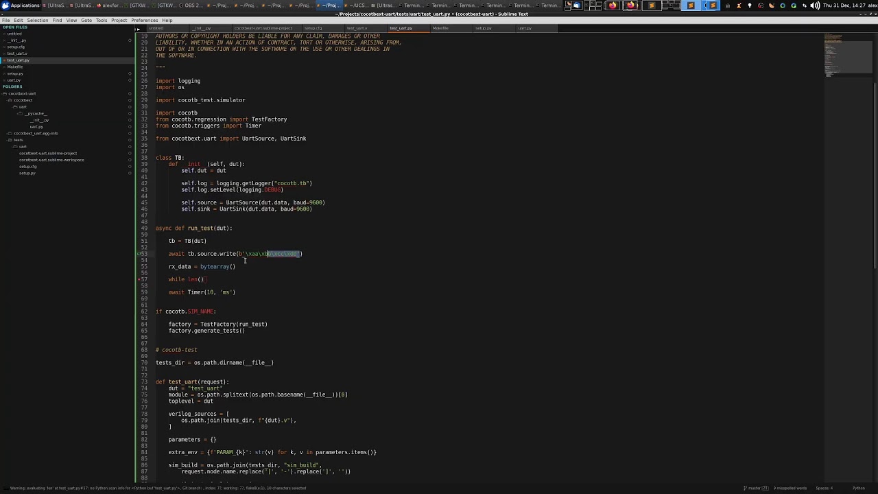 FPGA Dev Live Stream: Working with cocotb