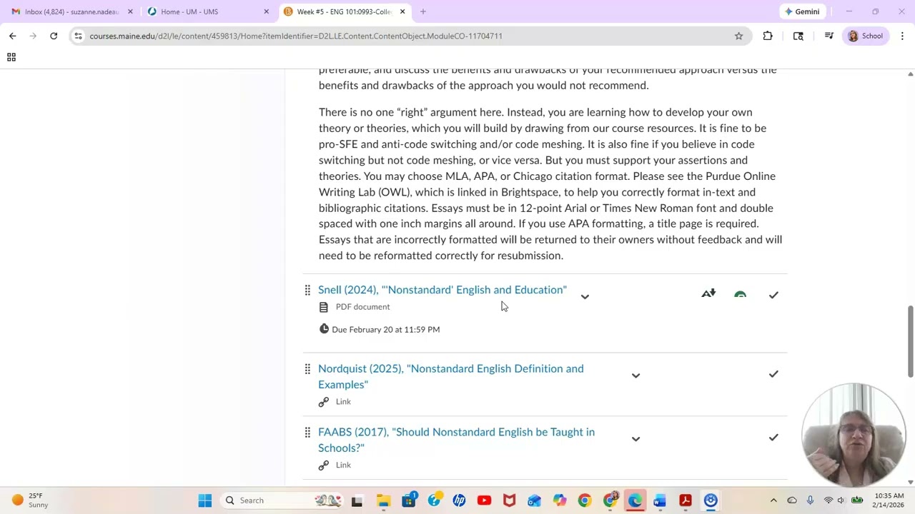 ENG 101 0933 Week 5 Lecture Video