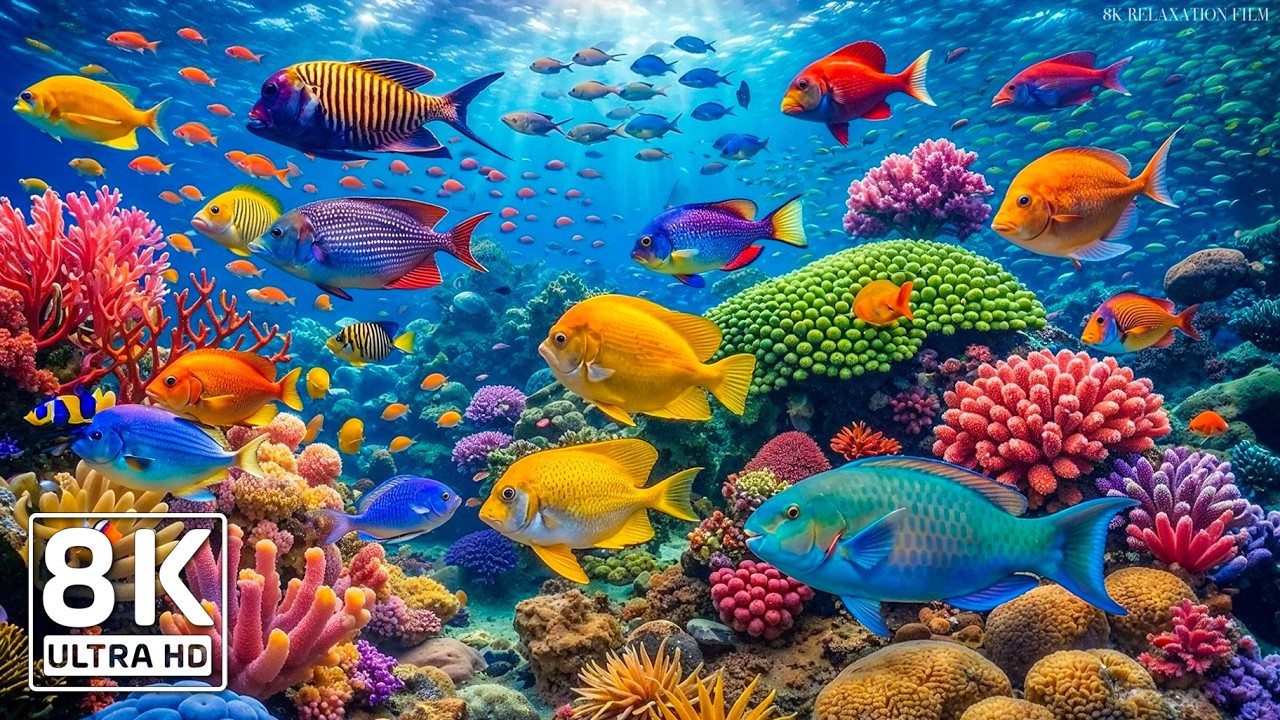 Underwater World 8K ULTRA HD 🐠 Explore Marine Life & Sea Animals with Relaxing Music for Sleep #11