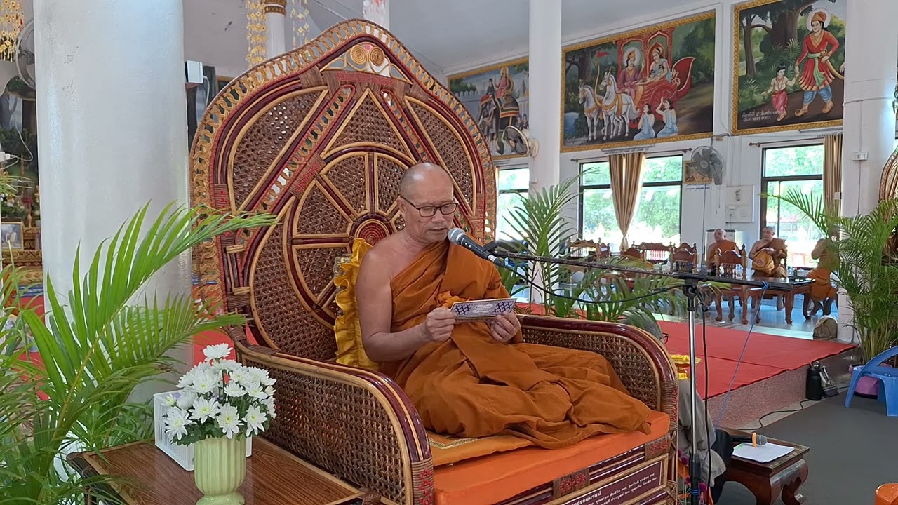 พระอธิการสมานเจ้าอาวาสวัดหนองจานเทศน์จุลพลกัณฑ์4 บุญผะเหวดวัดดอนกลาง 8/03/69
