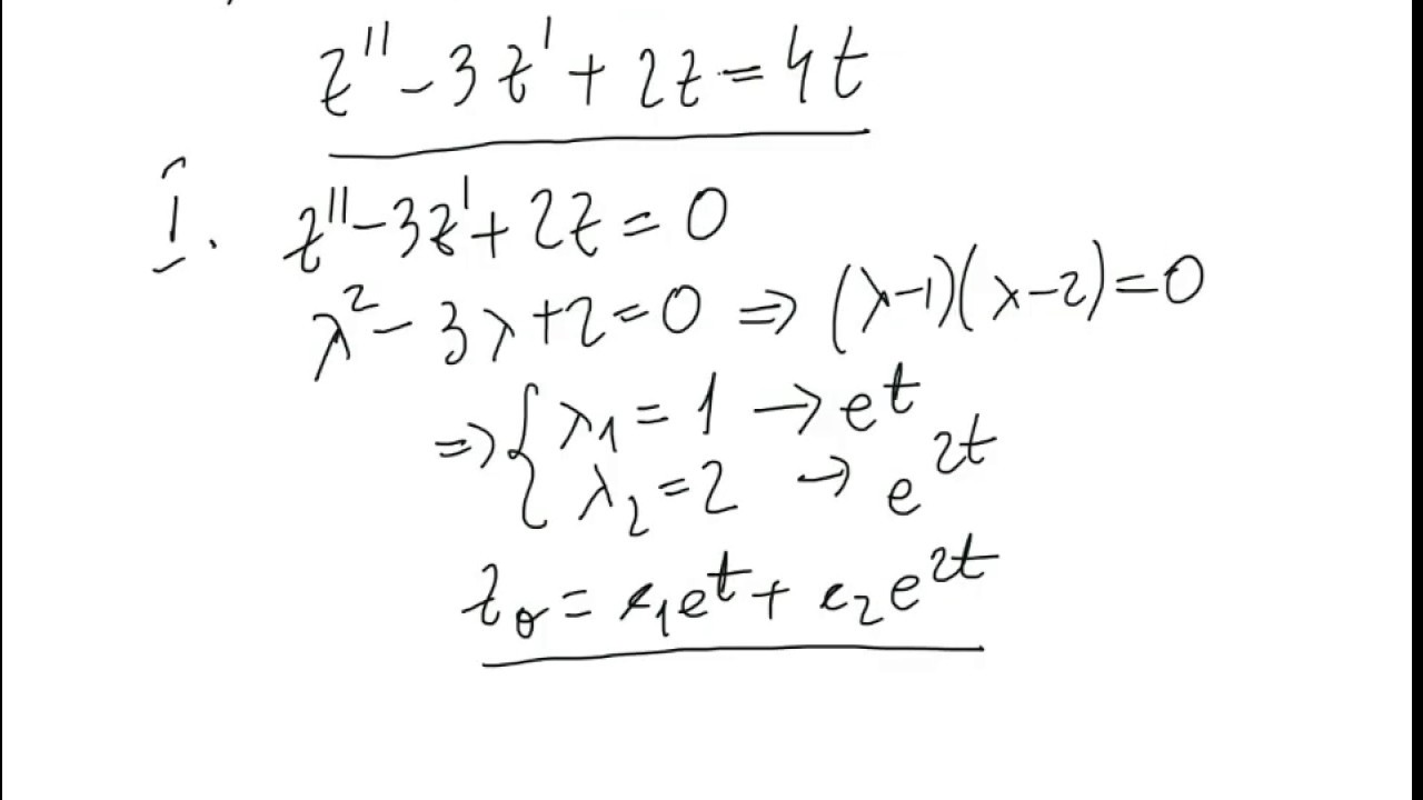 Ecuații diferențiale de tip Euler-Cauchy
