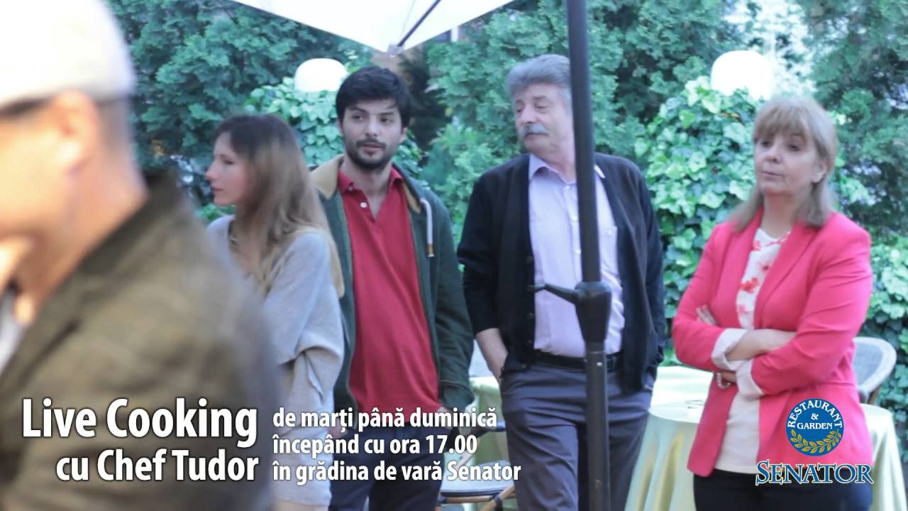 Live Cooking cu Chef Tudor in gradina de vara a Restaurantului Senator