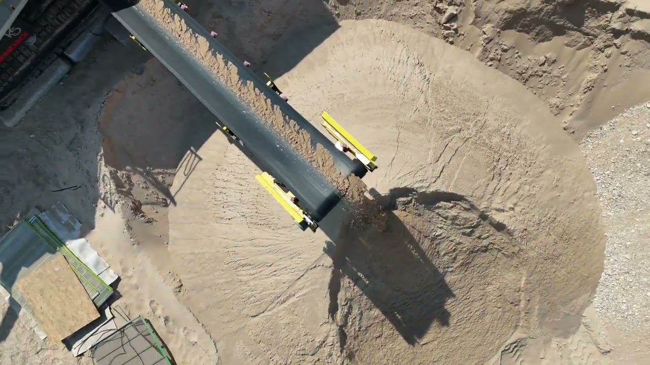 DRY Screening Cement Sand and Stone from BANK RUN GRAVEL