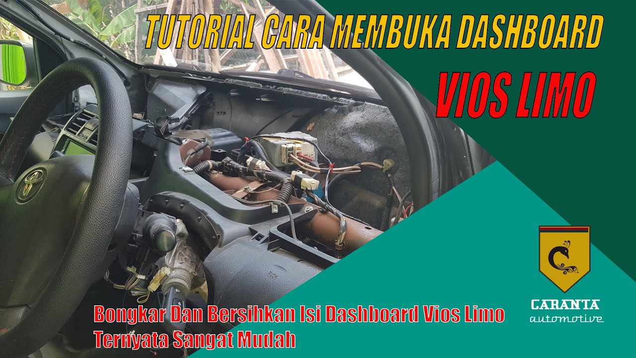 Tutorial Cara Membuka Dashboard Mobil Vios Limo Eks Taxi