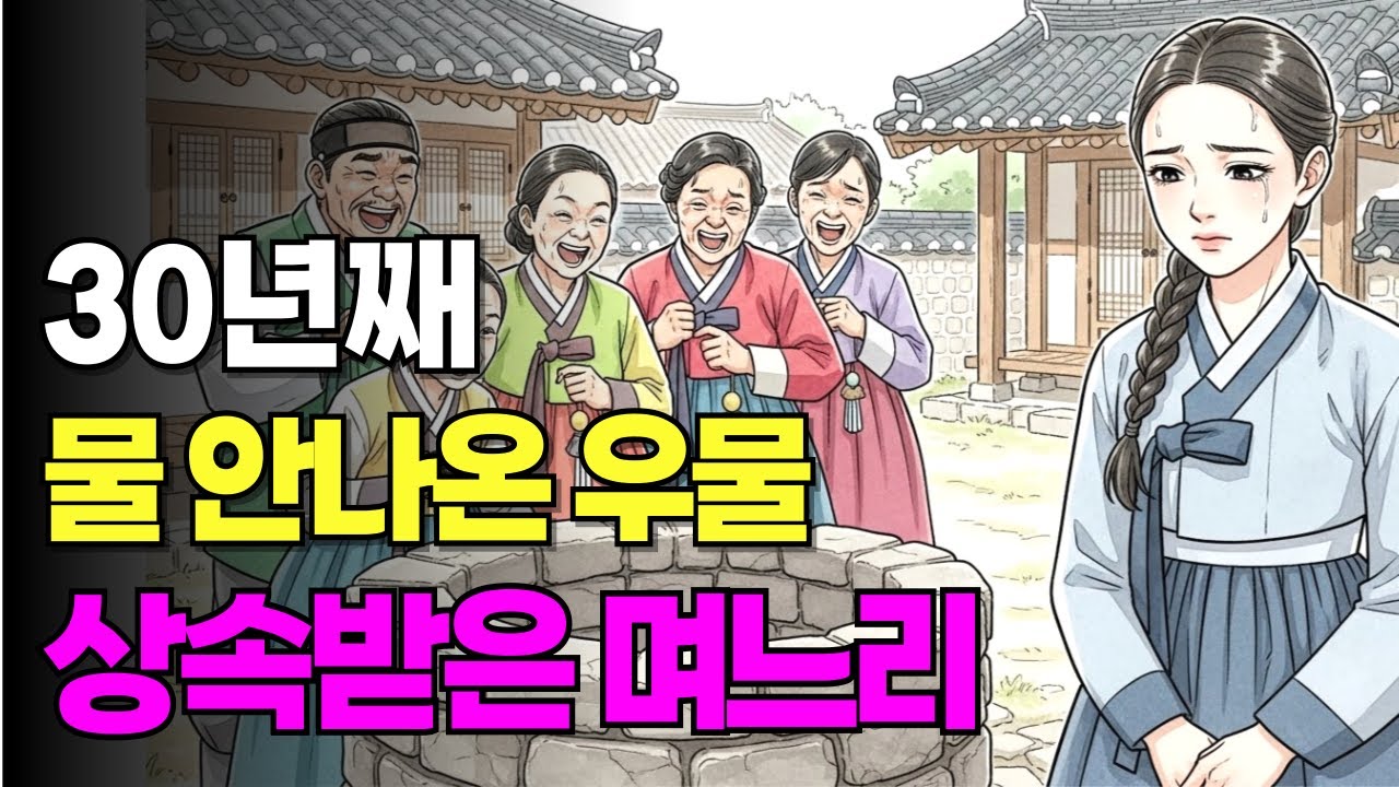 상속을 비옥한 땅과 돈대신 메마른 우물하나 상속받은며느리, 왜 며느리는 물 한방울 나오지 않는 우물을 선택했을까? 조선시대이야기