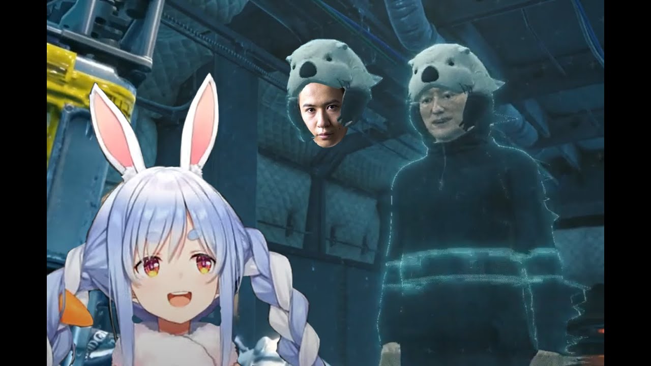 Usada Pekora meets C̶o̶n̶a̶n̶ ̶O̶'̶B̶r̶i̶e̶n̶ Tomokazu Sugita in Death Stranding