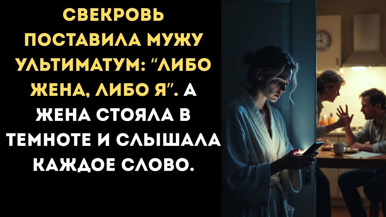 Свекровь шептала сыну, что пора бросать “неудачницу”. И тогда стало ясно, кого он выберет....