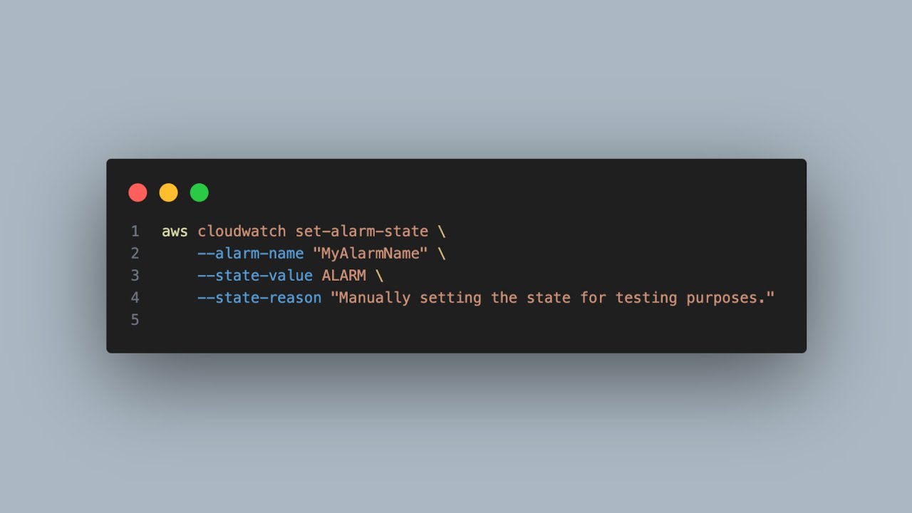 Testing AWS Cloud Watch Alarms