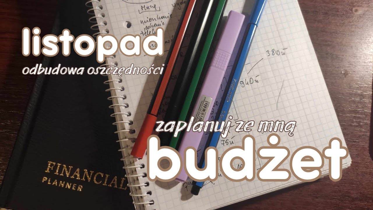 Planowanie BUDŻETU na LISTOPAD | no buy month i plan na  ODBUDOWĘ funduszu AWARYJNEGO