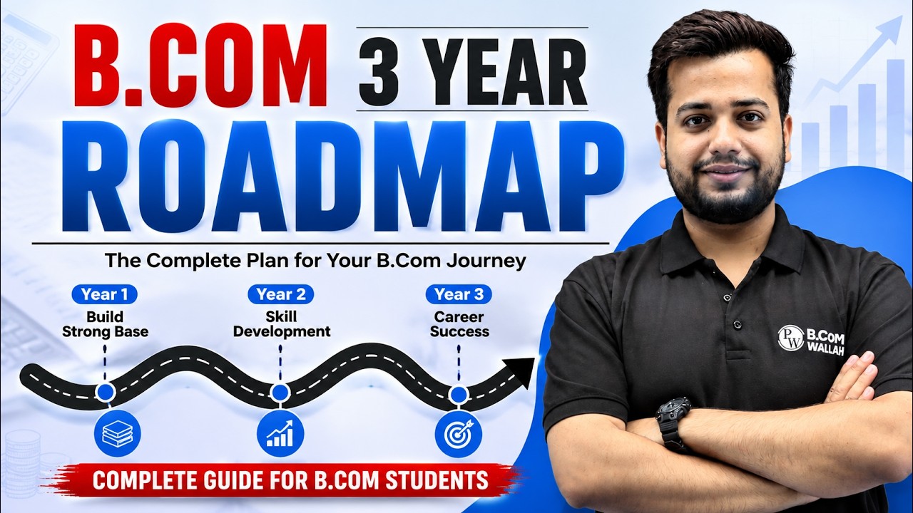 B.Com Roadmap | A Complete Guide for Your 3 Years of B.Com