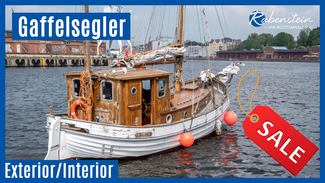 Gaffelsegler RIKKE steht zum Verkauf - Außen  und Innenansicht Teil 1 [VERKAUFT]