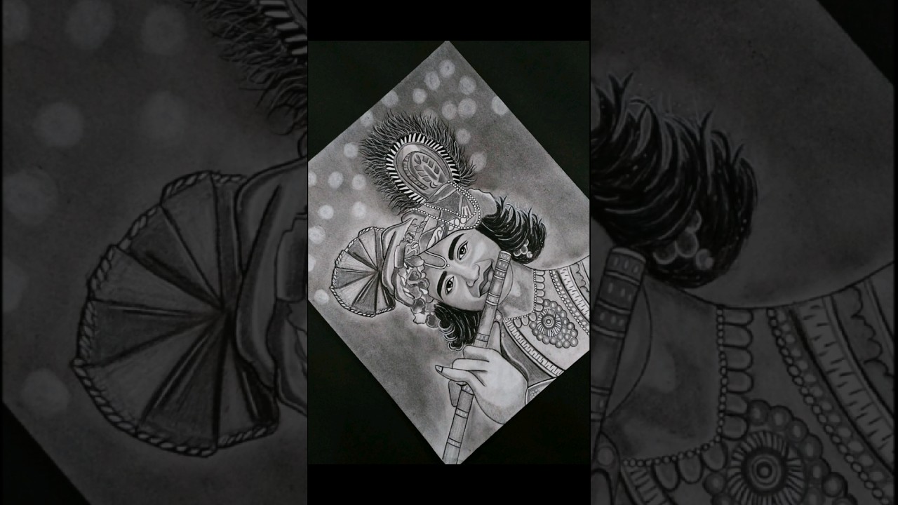 Part -2 #krishna #artist #youtube #trending #shorts #viral #art #portait #sketch #charcoal #sumedh