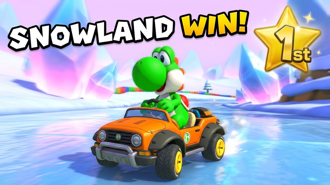 Mario Kart 8 Deluxe: Can I WIN in SnowLand (CPU)