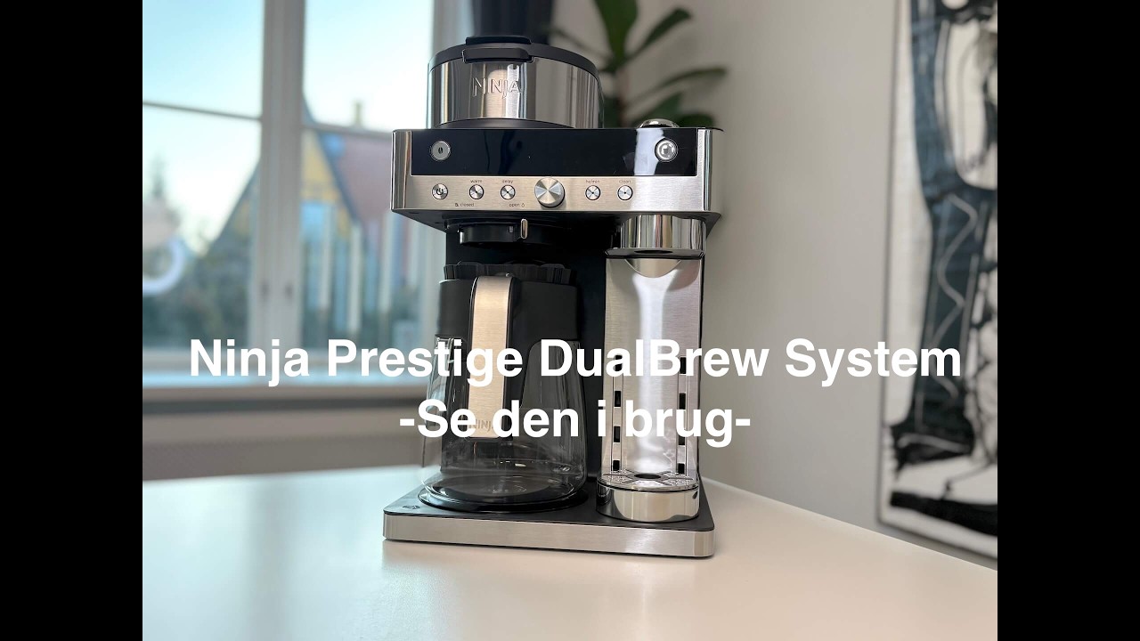 Ninja Prestige DualBrew - sådan bruges den (kaffe, skum og kapsler)