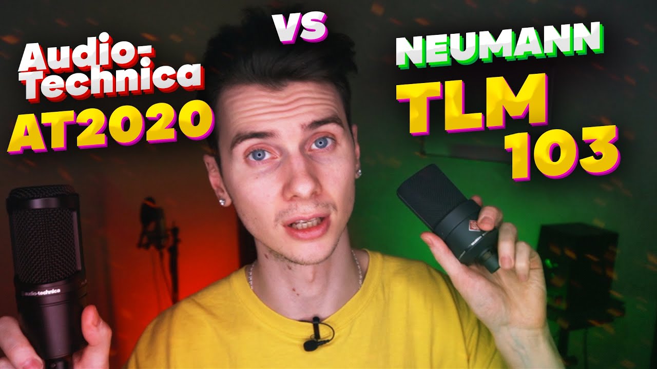 Дешевый или дорогой студийный микрофон? Audio-Technica AT2020 или Neumann TLM 103? Сравнение/Тест